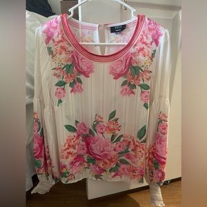 Vici Dolls boutique sheer long sleeve blouse.